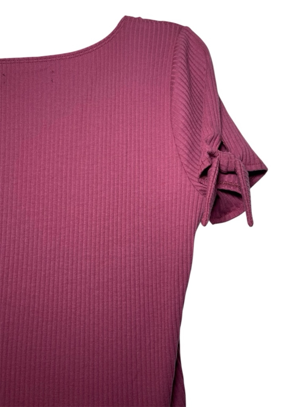 Abercrombie & Fitch Dark Pink Mini Dress V-Neck Short Sleeve Casual Size Large - Picture 11 of 16